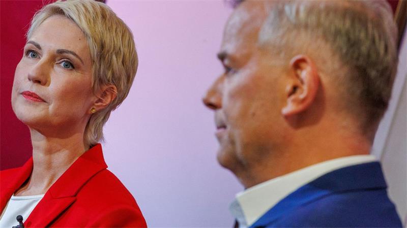 Die beiden großen Protagonisten des Wahlkampfs, Manuela Schwesig (SPD) und Leif-Erik Holm (AfD), standen sich in einem erbitterten TV-Duell vor wenigen Tagen bereits einmal gegenüber. 