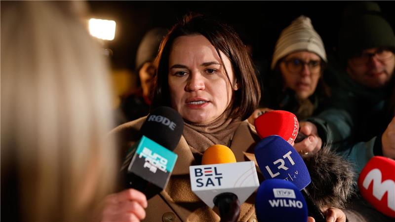 Die belarussische Oppositionsführerin Swetlana Tichanowskaja will die Freilassung auch Hunderter weiterer politischer Gefangener erreichen.