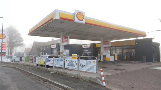 Die damalige Shell-Tankstelle in Clausthal.