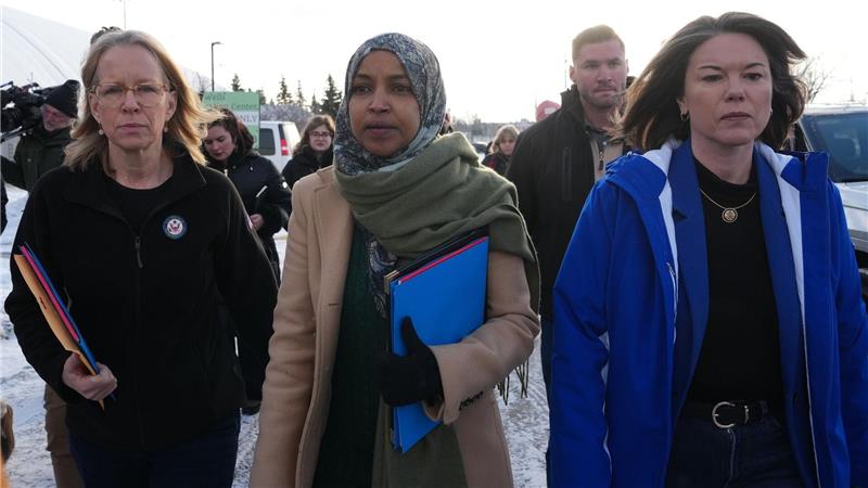 Die demokratische Abgeordnete Ilhan Omar fordert wegen des rabiaten Einsatzes der Sicherheitskräfte des Bundes den Rücktritt von Heimatschutzministerin Kristi Noem. (Archivbild)