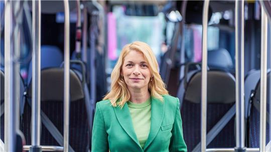 Die designierte neue Bahnchefin hat vor einigen Monaten selbst einen Lokführerschein gemacht.