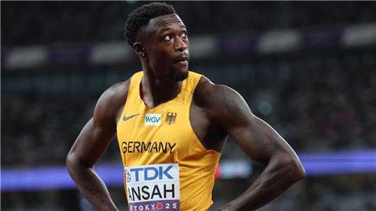 Die deutschen Sprinter um Owen Ansah verbesserten den deutschen Rekord deutlich. (Archivbild)