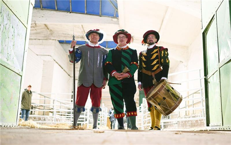 Die drei Herolde eröffnen den Gallimarkt.