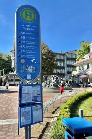 Die einzig offizielle Bezeichnung „Stadtmitte“ findet sich an der Bushaltestelle.