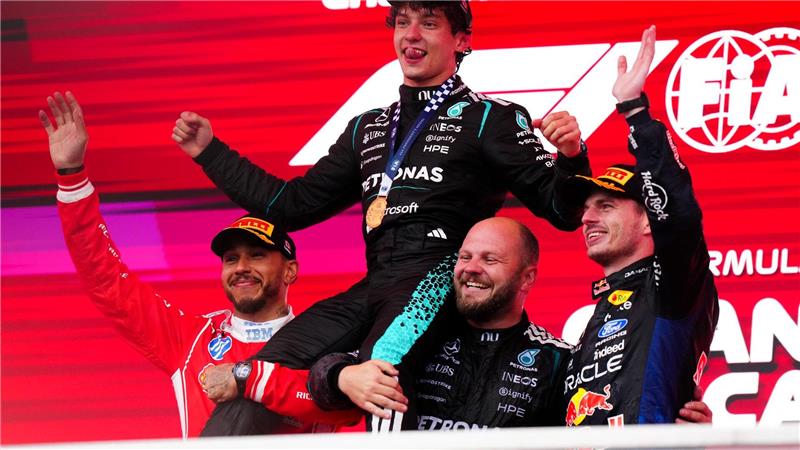 Die erfolgreichsten Formel-1-Piloten im Feld huldigen dem Teeanager. 