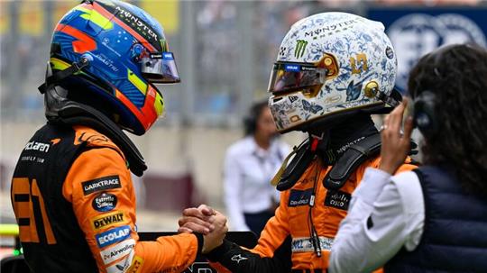 Die erste Startreihe von Ungarn ist in McLaren-Hand.