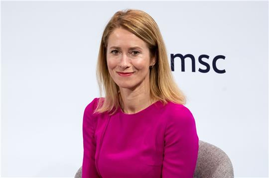 Die estnische Ministerpräsidentin Kaja Kallas nimmt an der Sicherheitskonferenz in München teil.