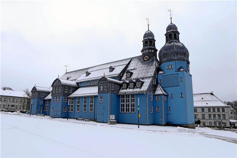 Die evangelisch-lutherische „Marktkirche zum Heiligen Geist“ in Clausthal-Zellerfeld ist die größte Holzkirche Deutschlands. Archivfoto: Neuendorf