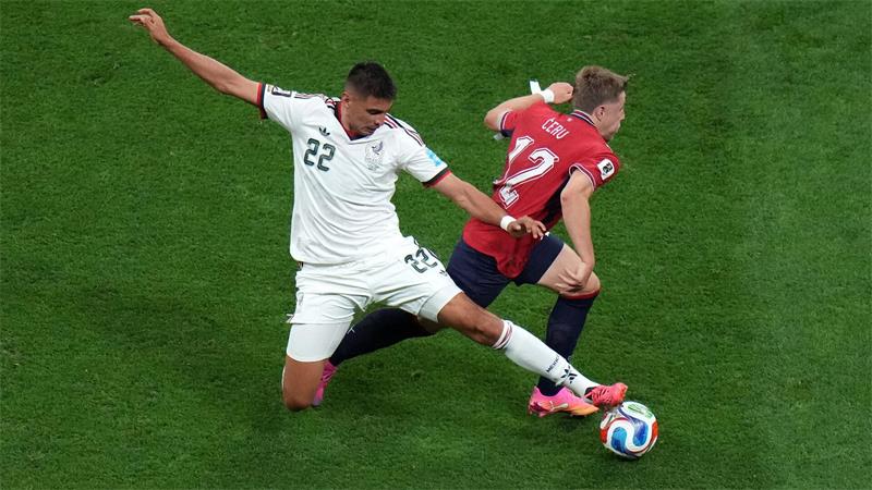 Die ganze WM für Tschechien: Einfach zu spät am Ball.