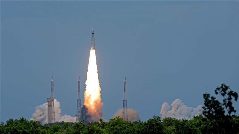 Mehr Eis auf dem Mond Die indische Mondmission startet mit einer indischen Rakete. (Archivbild)