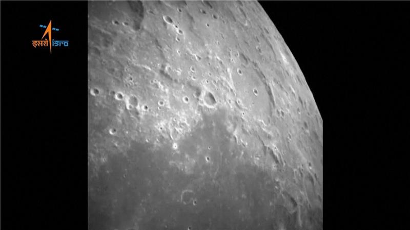 Mehr Eis auf dem Mond Die indische Raumsonde Chandrayaan-3 flog 2023 zum Mond. (Archivbild)
