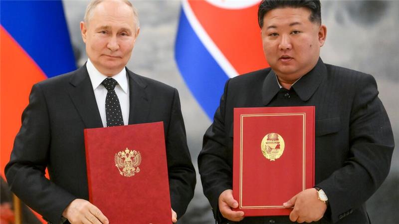 Nordkoreaner kurz vor Ukraine-Einsatz, Kiew hofft auf Seoul Die militärische Zusammenarbeit zwischen Moskau und Pjöngjang nützt beiden Machthabern bei ihren kriegerischen Ambitionen. (Archivbild)