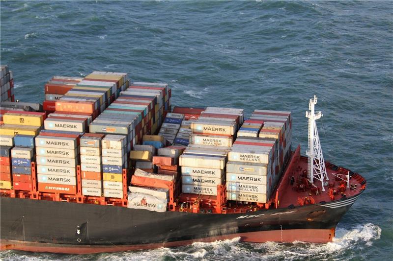 Hoffnung auf Bergen weiterer Ladungsreste von „MSC Zoe” Die mit Containern beladene "MSC Zoe" ist in der Nordsee unterwegs.