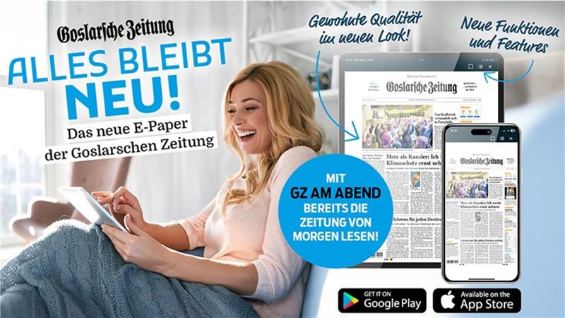 Schneller, smarter, komfortabler: Das GZ-E-Paper neu erleben Die neue E-Paper-App der Goslarschen Zeitung ist da. Freuen Sie sich auf neue und vielfältige Nutzungmöglichkeiten Ihrer digitalen Lieblingszeitung.