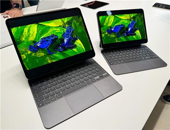 Die neuen iPad Pro-Modelle auf einem Event von Apple.