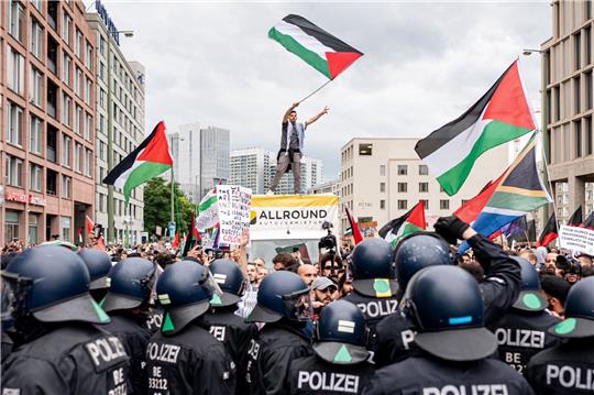 Die propalästinensische Demonstration «Palestine will be free» in Berlin.