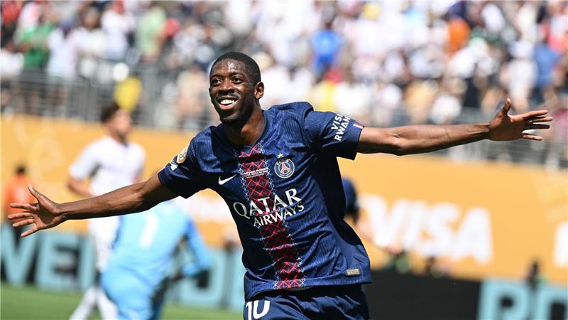 Die pure Pariser Freude: Torschütze Ousmane Dembélé.