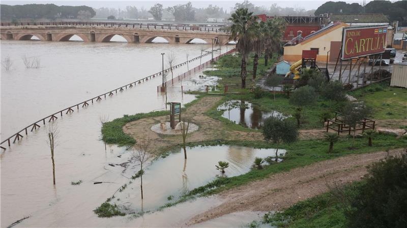 Die südspanische Provinz Cádiz war besonders von Starkregen betroffen.