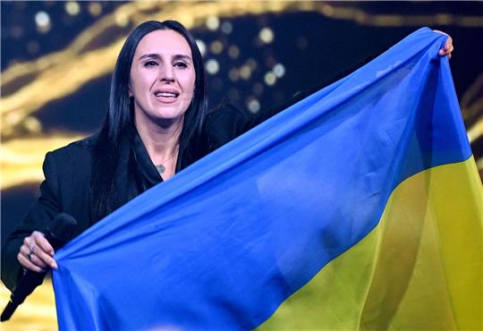 Die ukrainische Sängerin Jamala während der Show «Germany 12 Points - der deutsche ESC-Vorentscheid» im März vergangenen Jahres.