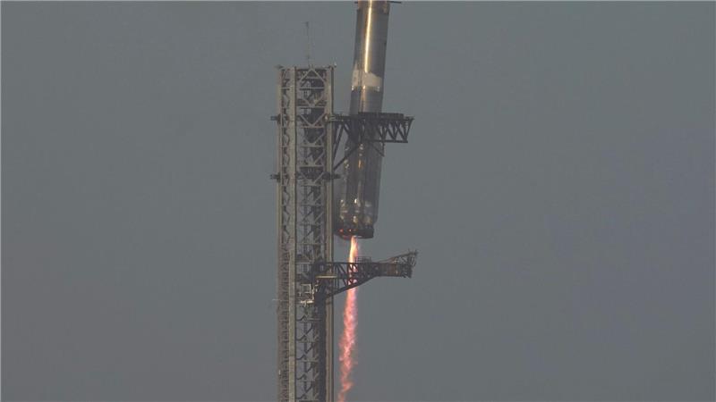 Die untere Stufe des Starship landet wie vorgesehen.