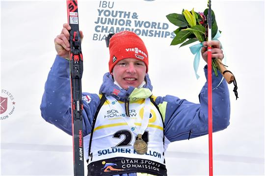 Die vier Medaillen bei der Jugend-WM in den USA zahlen sich aus. Albert Engelmann vom WSV Clausthal-Zellerfeld ist mit gerade einmal 17 Jahren in den Nachwuchskader I hochgestuft worden. Foto: Reichert/IBU