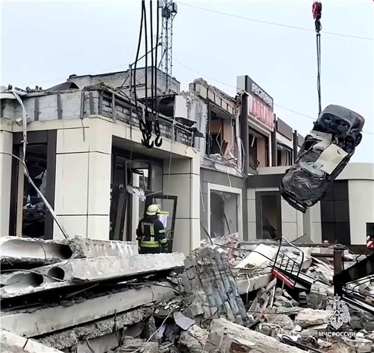 Die zerstörte Bäckerei in Lyssytschansk.