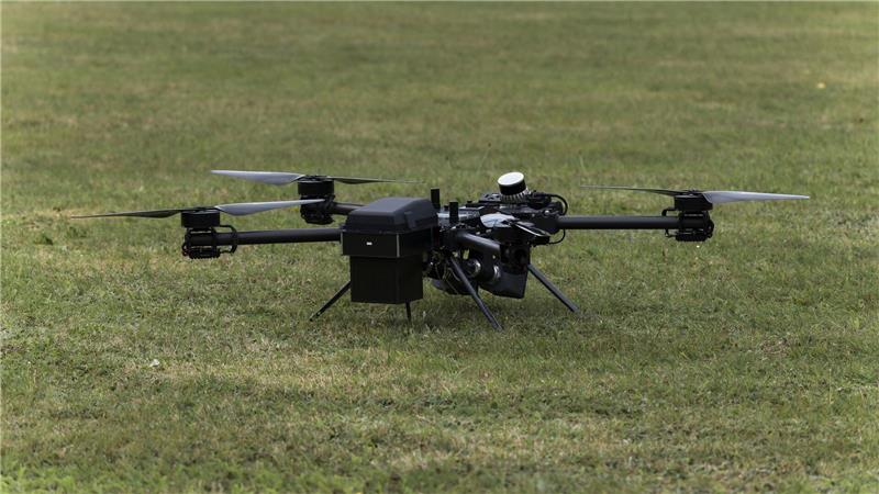 Diese Abfangdrohne von Argus Interception kommt nach Unternehmensangaben etwa beim Schutz kritischer Infrastruktur wie Flughäfen zum Einsatz. (Archivbild)