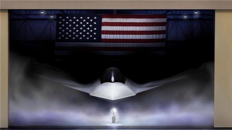 Trump kündigt F-35-Nachfolger an - Boeing bekommt Zuschlag Diese von der US-Luftwaffe zur Verfügung gestellte grafische Darstellung zeigt die Next Generation Air Dominance (NGAD)-Plattform, die F-47.