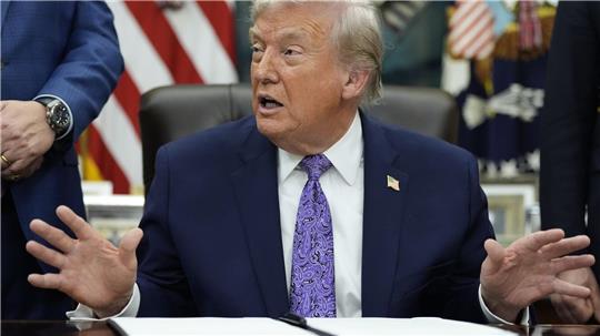 Donald Trump hat nach eigenem Bekunden KI-Software wie ChatGPT noch nicht benutzt. (Archivbild)