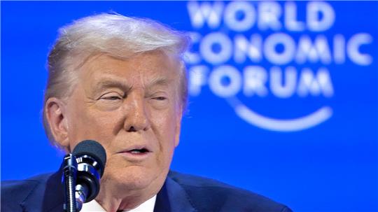 Donald Trump in Davos.