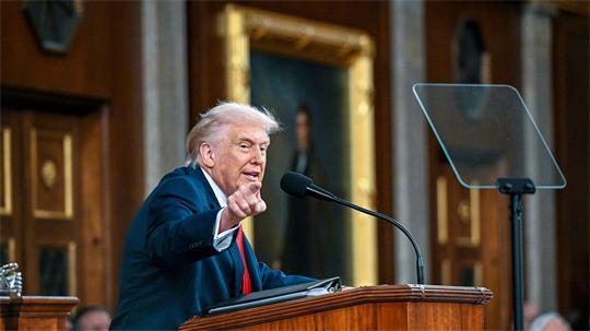 Donald Trumps Rede zur Lage der Nation im Februar gehört zu den Auftritten, an denen sich der Mann hinter seinem Teleprompter bereichert haben soll. (Archivbild)