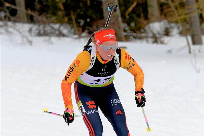 Perfektes Wochenende: Hildebrand läuft zum Doppelsieg Doppelschlag geglückt: Franziska Hildebrand gewinnt im schwedischen Idre im Sprint und in der Verfolgung. Foto: GZ-Archiv