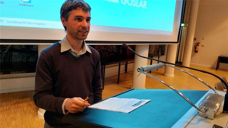 Dr. Ansgar Schanbacher spricht über die großen Brandkatastrophen in Goslar.