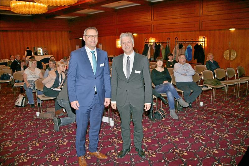 Dr. Justus Hausschild und Dr. Christian Baumgardt (links) wollen im kommenden Jahr wieder eine Winterfortbildung für Zahnärzte in Braunlage veranstalten. Foto: Jung