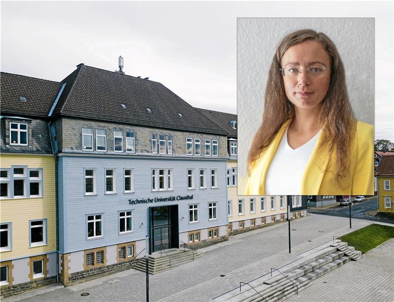Dr. Natalia Schaffel-Mancini ist für weitere acht Jahre Gleichstellungsbeauftragte an der TU Clausthal. Collage: TU Clausthal