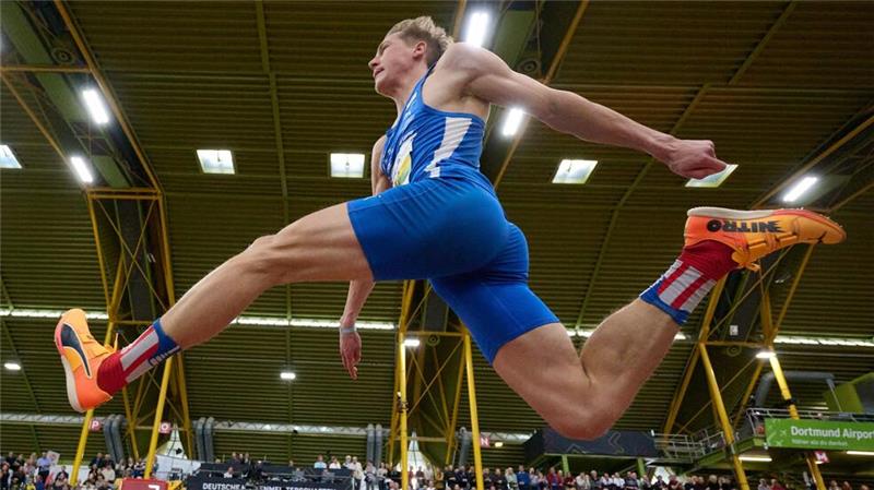 Mihambo und Ogunleye machen Hoffnung auf goldene Hallen-EM Dreispringer Max Heß ist einer der deutschen Goldkandidaten bei der Hallen-EM in Apeldoorn.