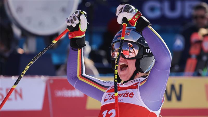 Dritter Weltcup-Sieg der Karriere: Emma Aicher sorgte in St. Moritz für Furore.