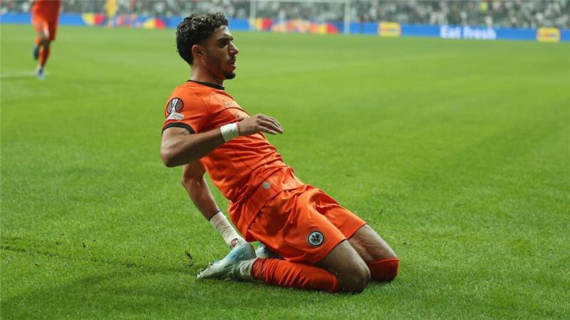 Durfte in dieser Saison bereits siebenmal jubeln: Eintracht-Stürmer Omar Marmoush.