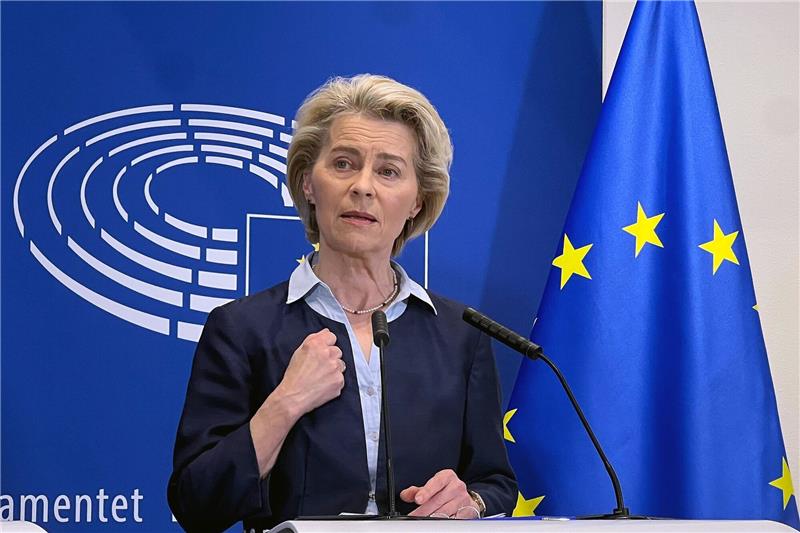 EU-Kommissionspräsidentin Ursula von der Leyen begrüßte die Zustimmung des Parlaments zur Asylreform.