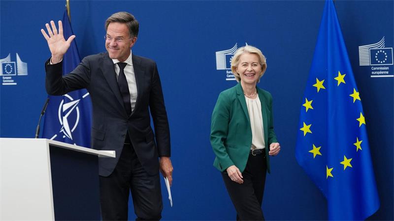 EU-Kommissionspräsidentin Ursula von der Leyen und Nato-Generalsekretär Mark Rutte äußern sich in Brüssel zum Vorfall mit einer Sprengstoffdrohne auf dem Flughafen Leipzig/Halle.