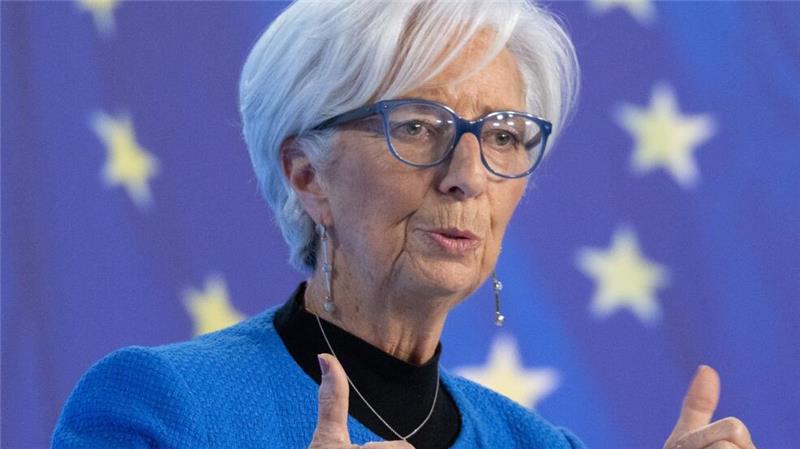EZB-Präsidenten Lagarde blickt zuversichtlich auf Entwicklung der Inflation (Archivbild)
