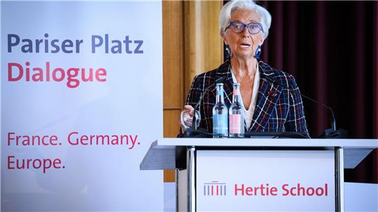 EZB-Präsidentin Christine Lagarde sieht die Weltordnung in ihren Grundfesten erschüttert