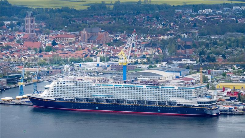 Kreuzfahrtschiff „Disney Adventure“ ist ausgedockt Ein Blick auf die „Disney Adventure“