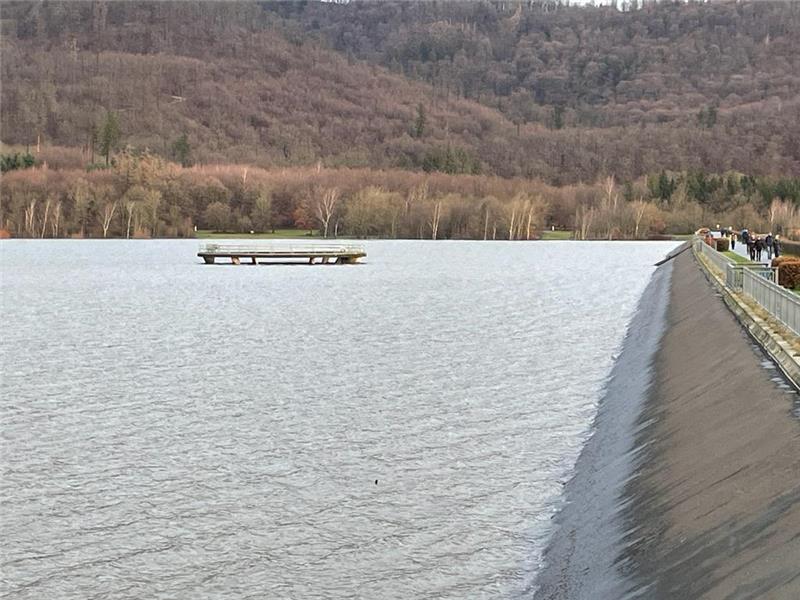 Ein Blick auf die Innerstatalsperre am Dienstagmorgen. Foto: Heine