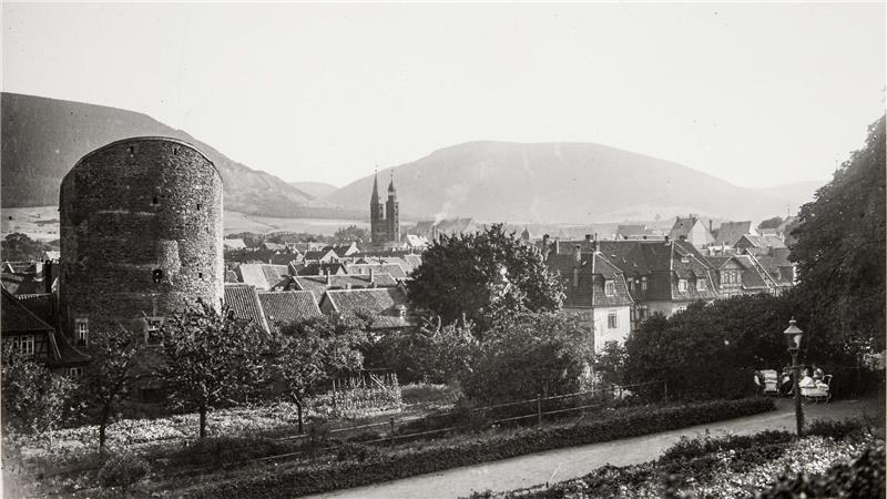 Ein Blick vom Georgenberg auf die Goslarer Altstadt in den Zwanziger Jahren.
