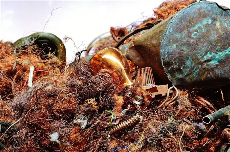 Ein Haufen Kupfer: Wie kann Recycling der Rohstoffe gelingen? Foto: Pixabay