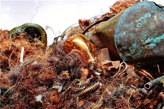 Ein Haufen Kupfer: Wie kann Recycling der Rohstoffe gelingen? Foto: Pixabay