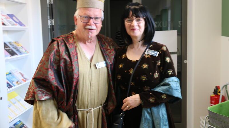 Ein Hingucker: Ulrich Albers und Kirsten Brocks.