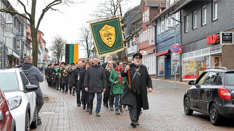 Ein Hingucker ist der Umzug zwischen dem Kaiser-Wilhelm-Schacht und der Marktkirche.
