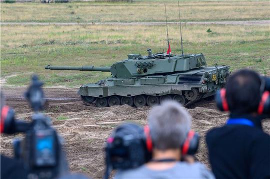 Ein Kampfpanzer vom Typ Leopard 1.